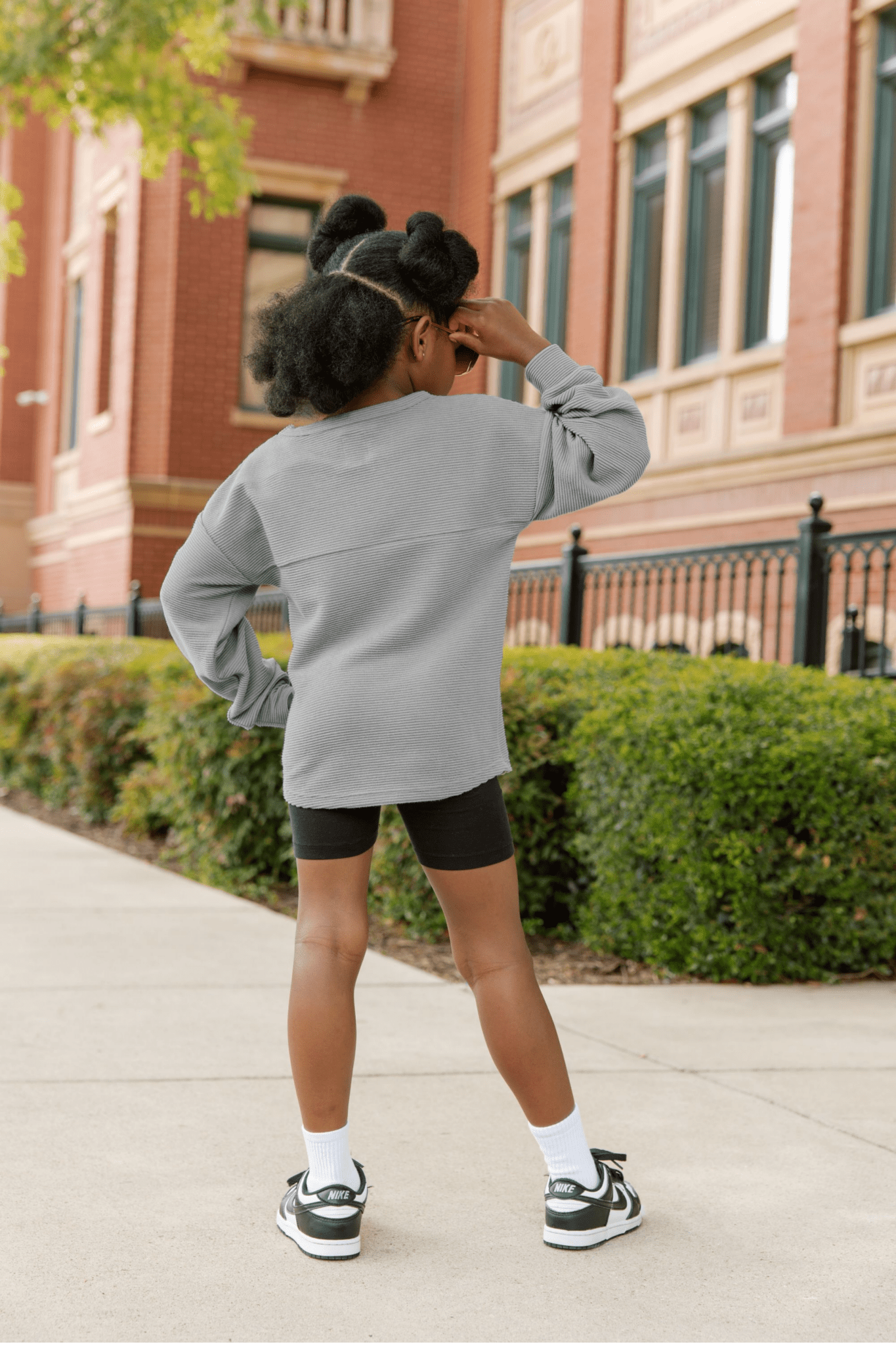 BIXBY SPARTANS YOUTH WASHED CORDED PULLOVER - The Club