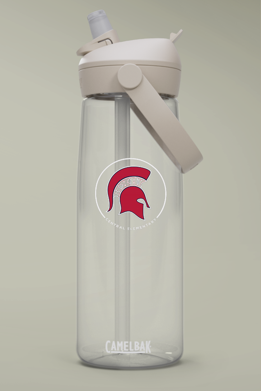 BCE - Central Logo 25oz Flip Straw Water Bottle