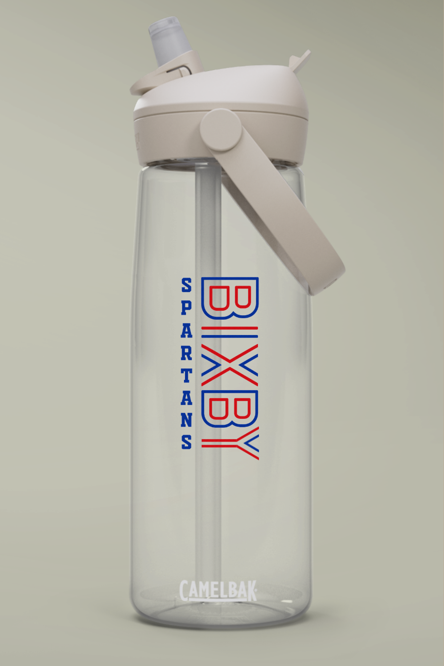 BCE - Bixby Spartans 25oz Flip Straw Water Bottle