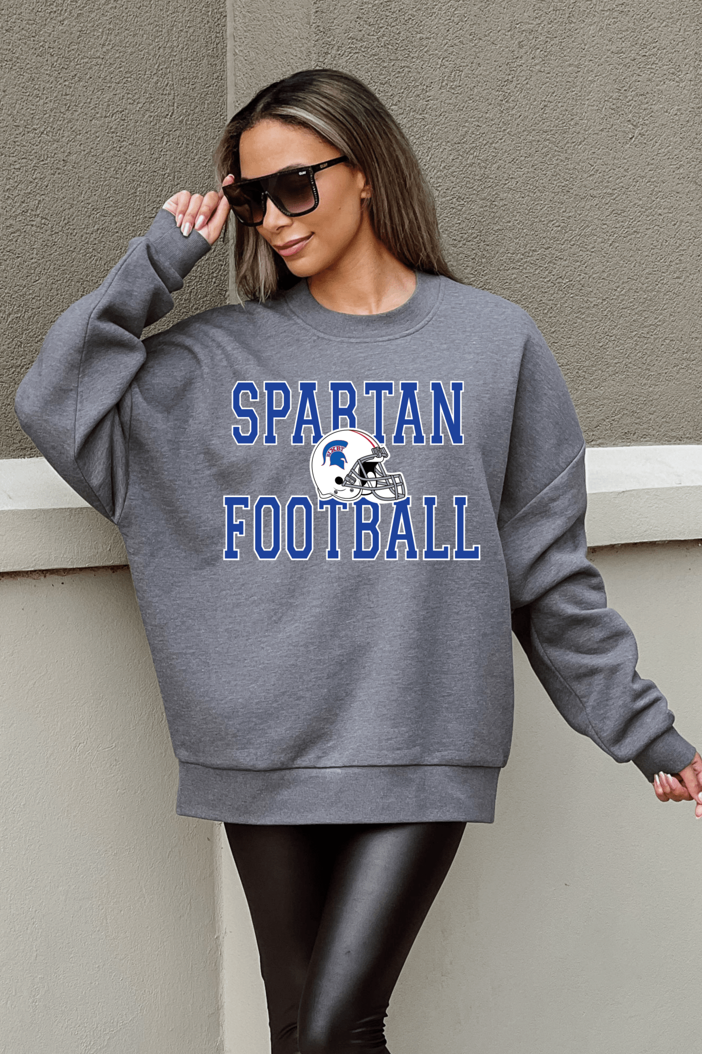 BIXBY SPARTANS PREMIUM FLEECE CREWNECK SWEATSHIRT - The Club