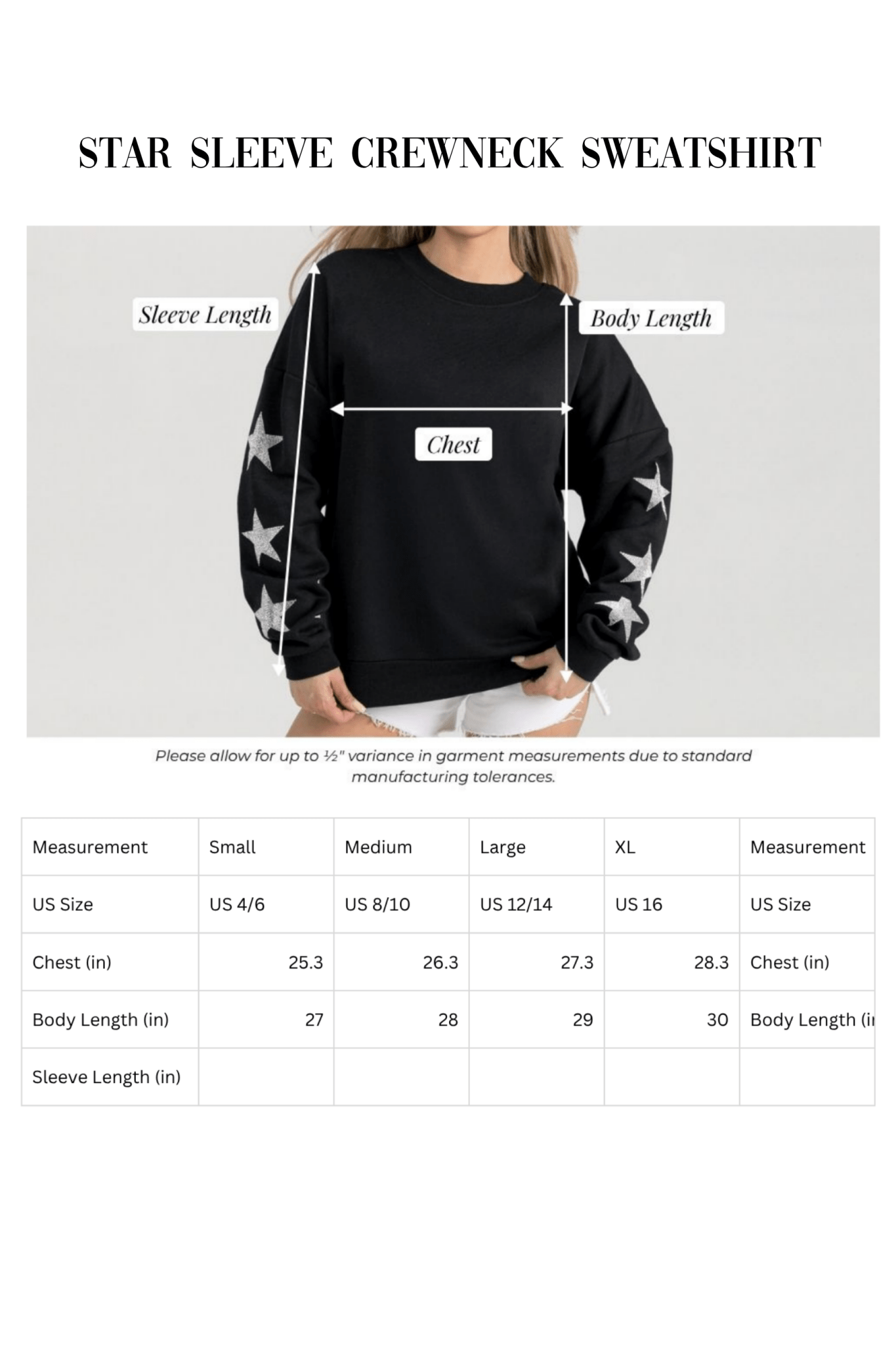 BIXBY SPARTANS EMBELLISHED STAR SLEEVE CREWNECK SWEATSHIRT - The Club