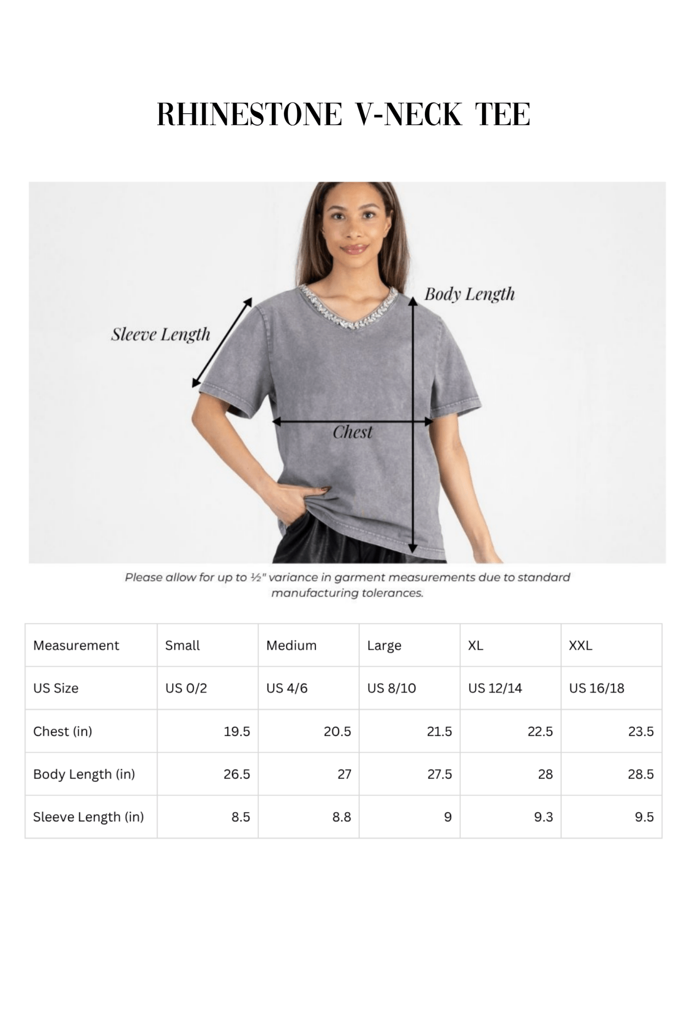 BIXBY SPARTANS RHINESTONE V - NECK TEE - The Club