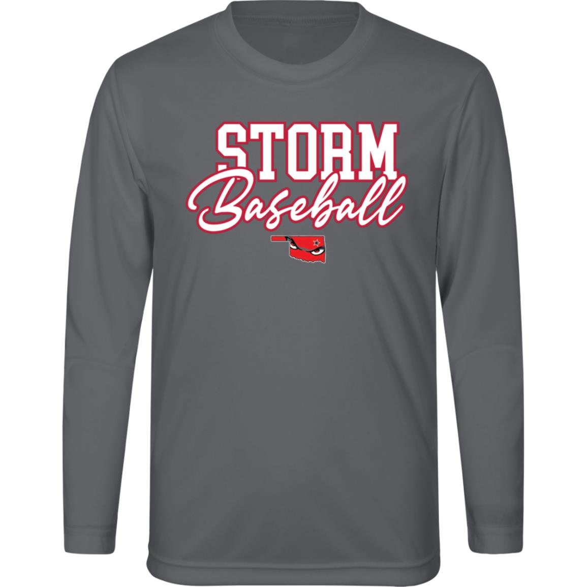 004 - STORM BASEBALL YOUTH LONG SLEEVE PERFORMANCE TEE - The Club