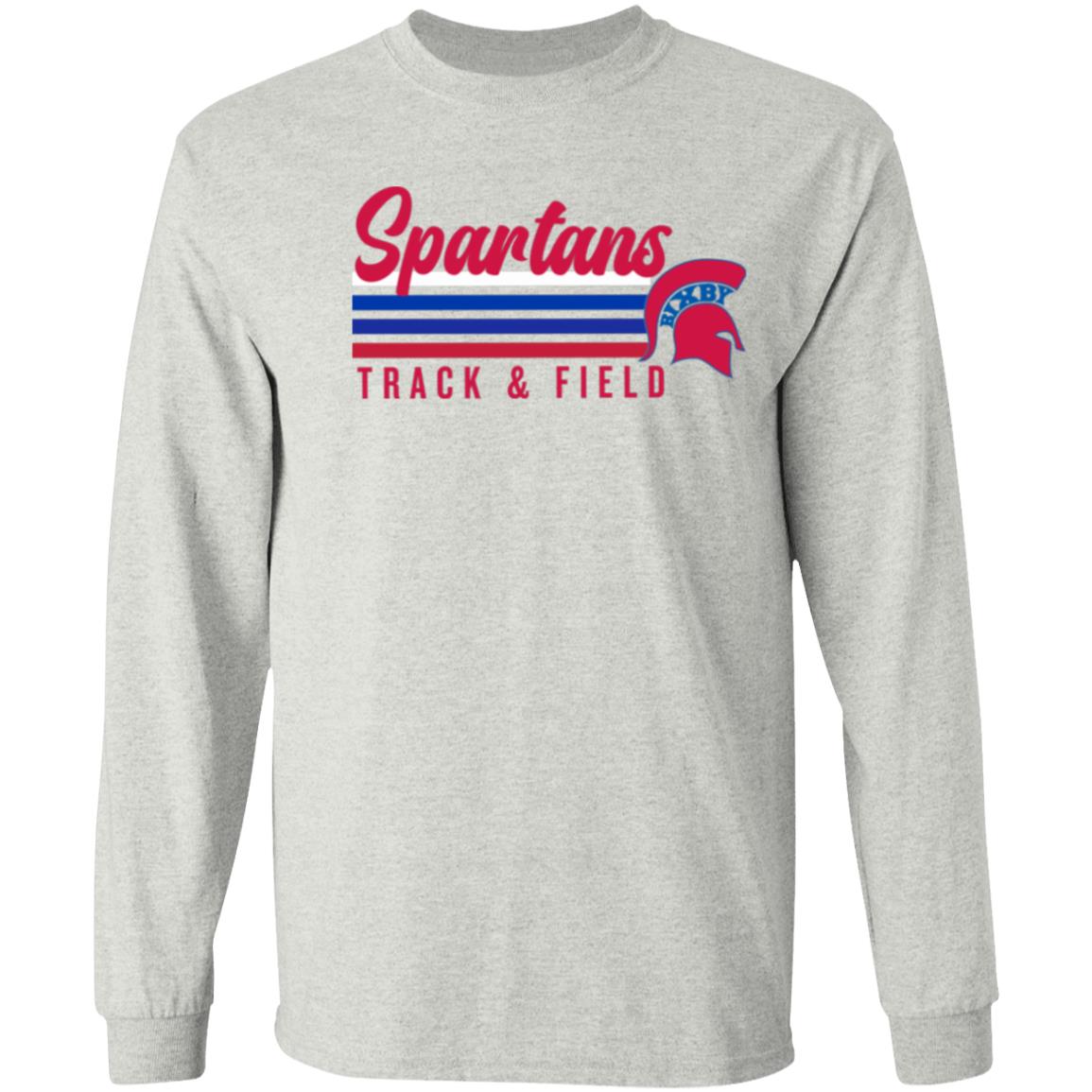 ALL THE VIBES SPARTANS T&F ADULT 100% COTTON T - SHIRT - The Club