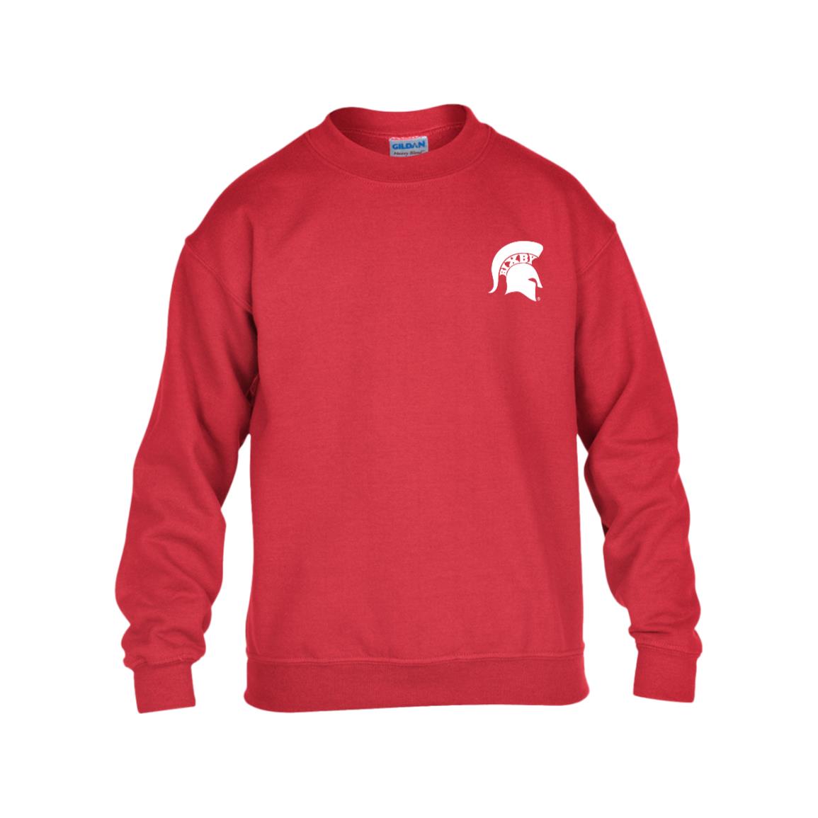 SPARTAN FAN CLUB GILDAN KIDS HEAVY BLEND FLEECE CREW
