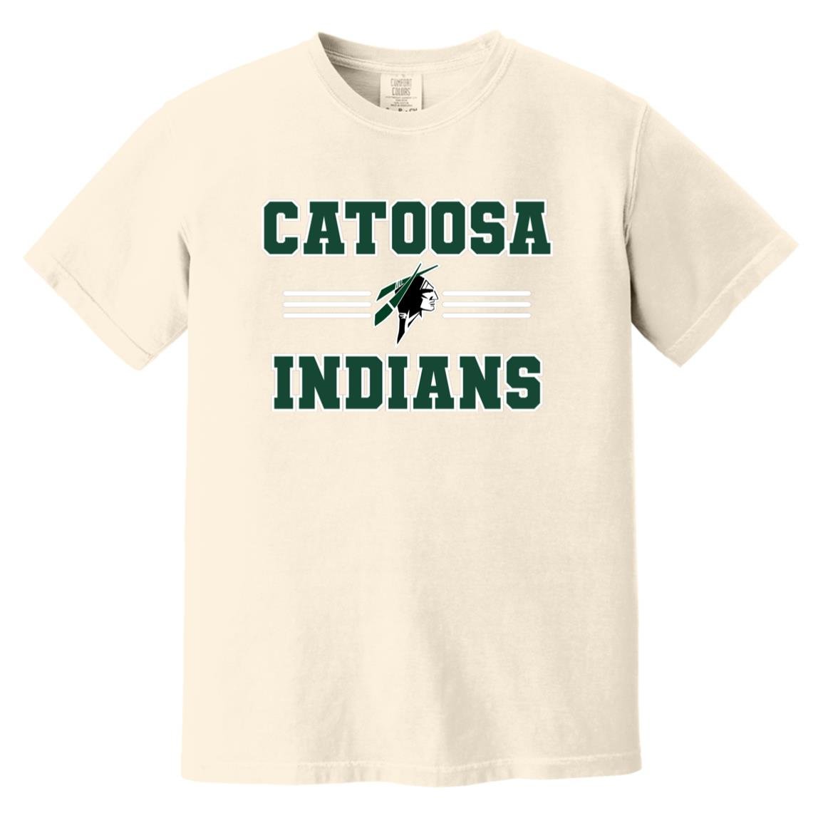 CATOOSA INDIANS ADULT GARMENT WASHED TEE - The Club