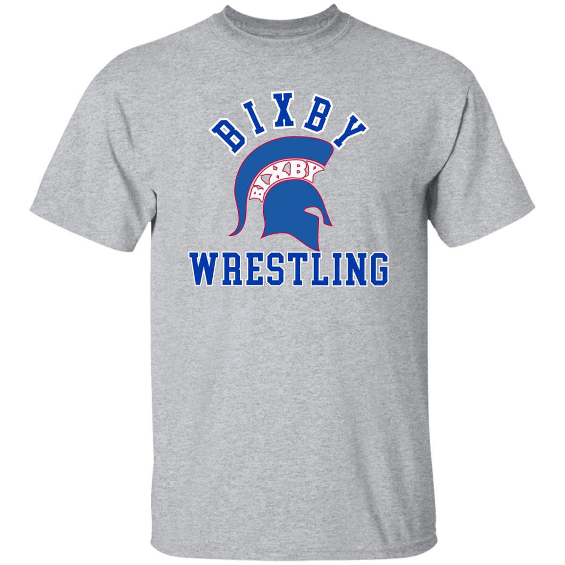 RED AND BLUE TRUE WRESTLING ADULT 100% COTTON T - SHIRT - The Club