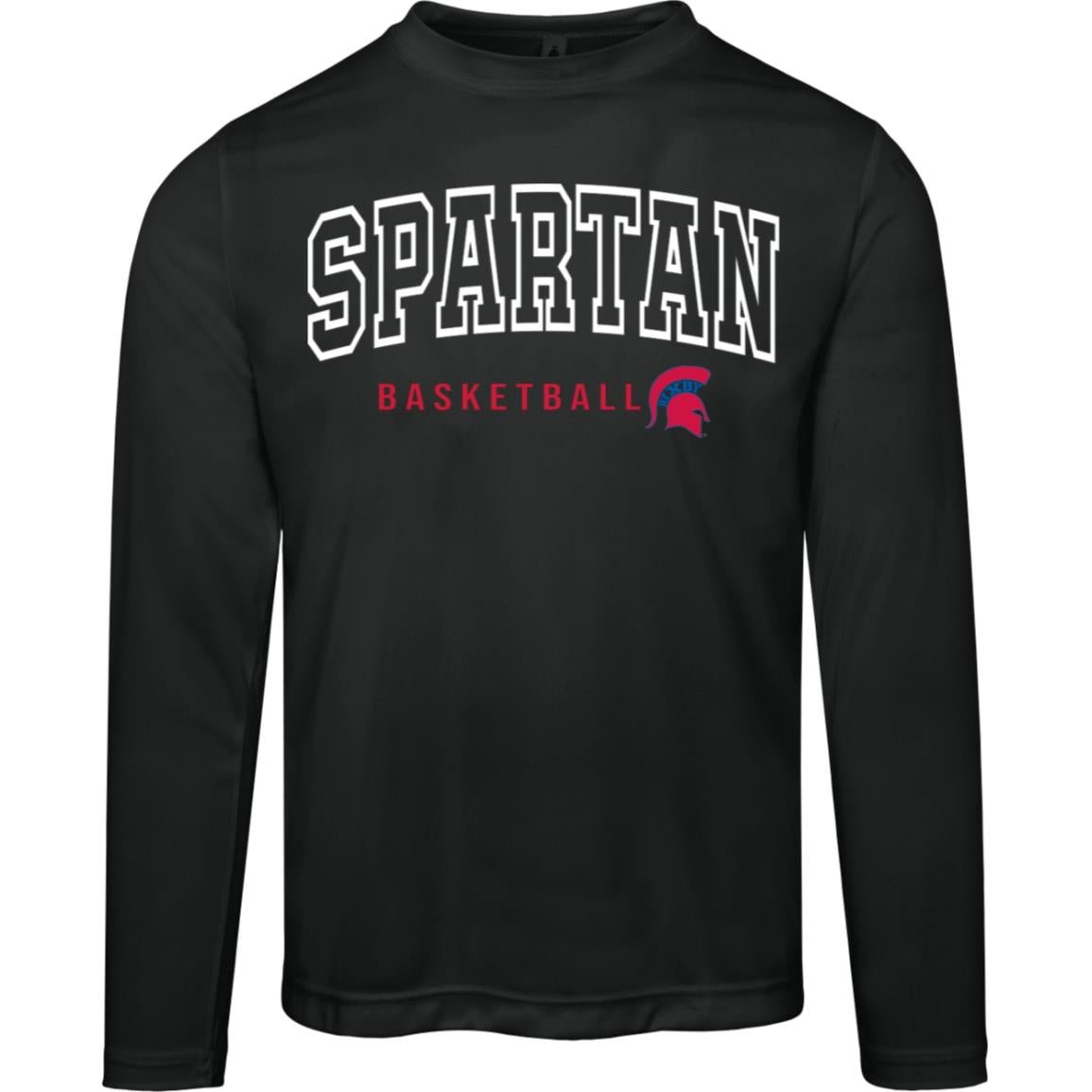 Classic Spartan Basketball Adult Performance Long Sleeve Tee - The Club
