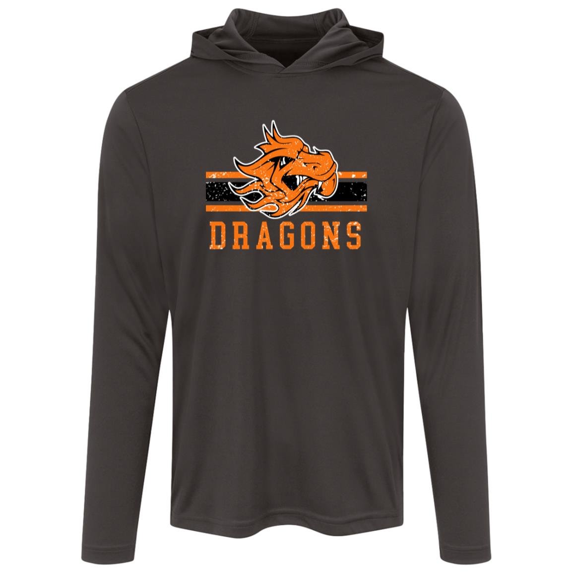 DEWAR DRAGONS ADULT LONG SLEEVE HOODED PERFORMANCE TEE - The Club