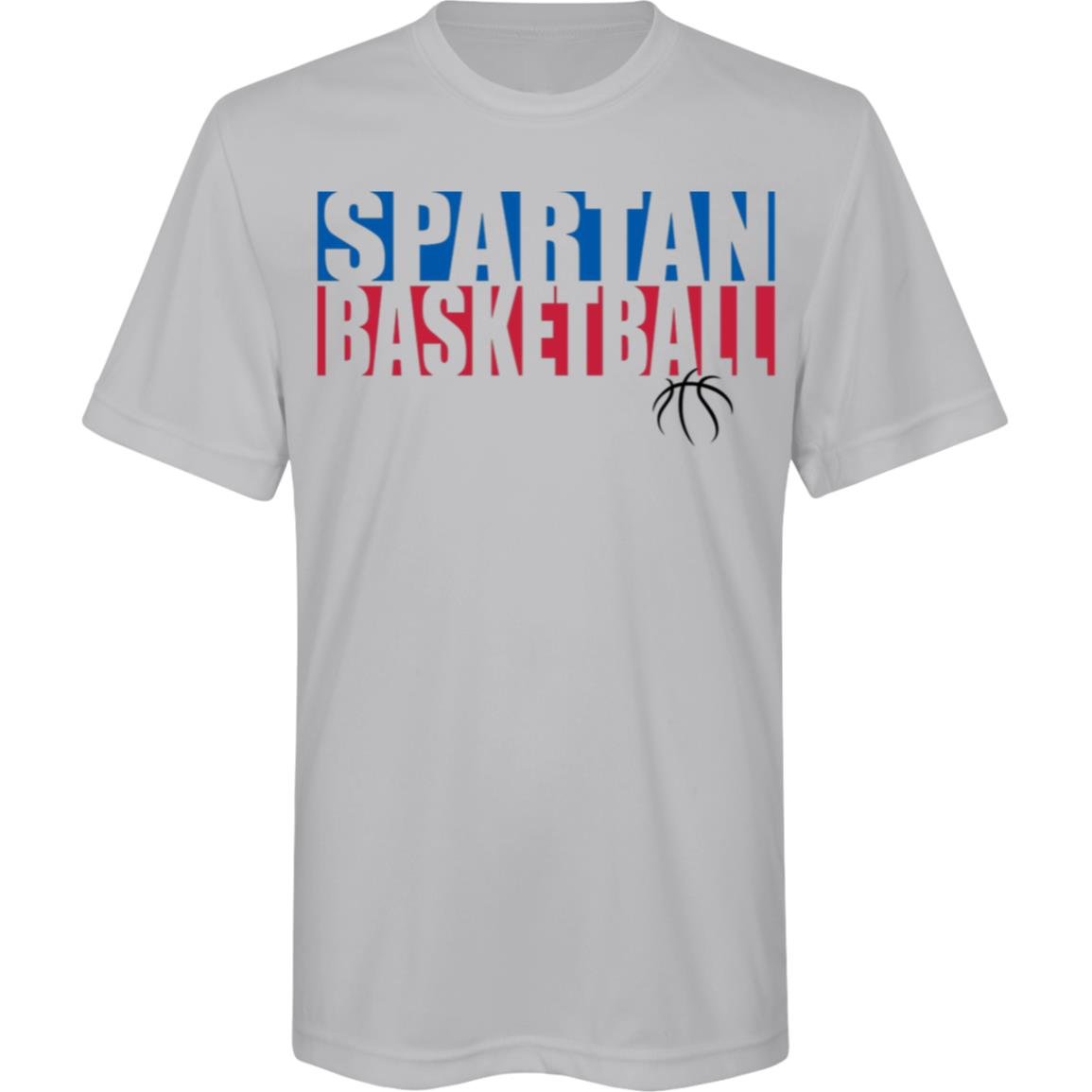 Spartan Hoopers Basketball Youth Performance Tee - The Club