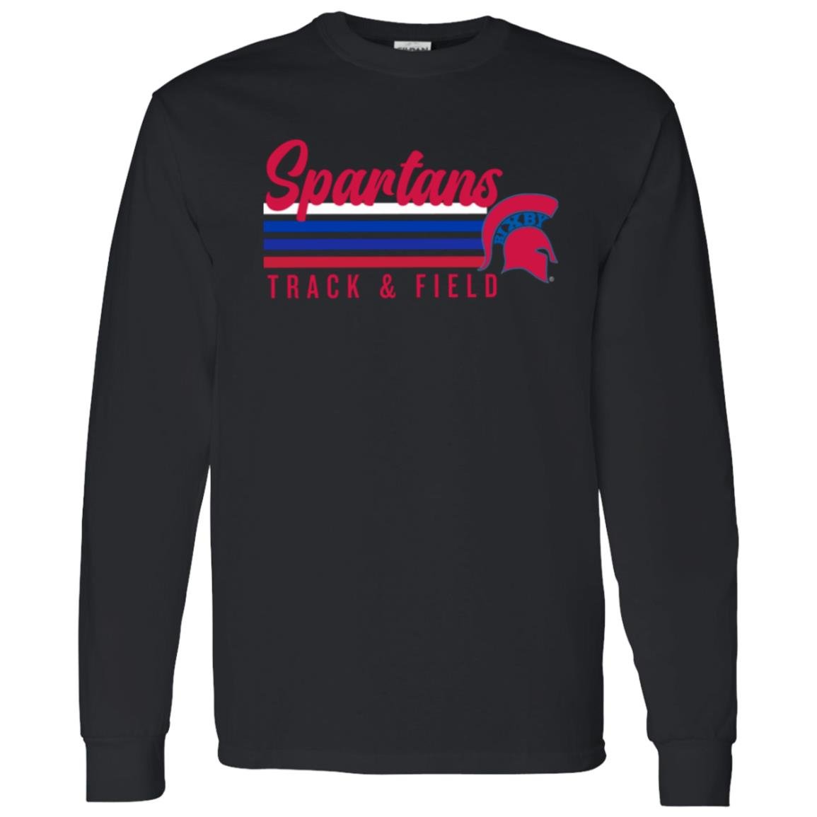 ALL THE VIBES SPARTANS T&F ADULT 100% COTTON T - SHIRT - The Club
