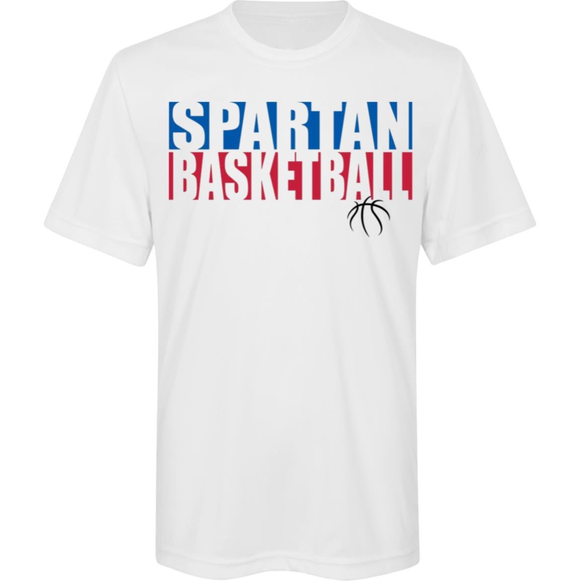 Spartan Hoopers Basketball Youth Performance Tee - The Club