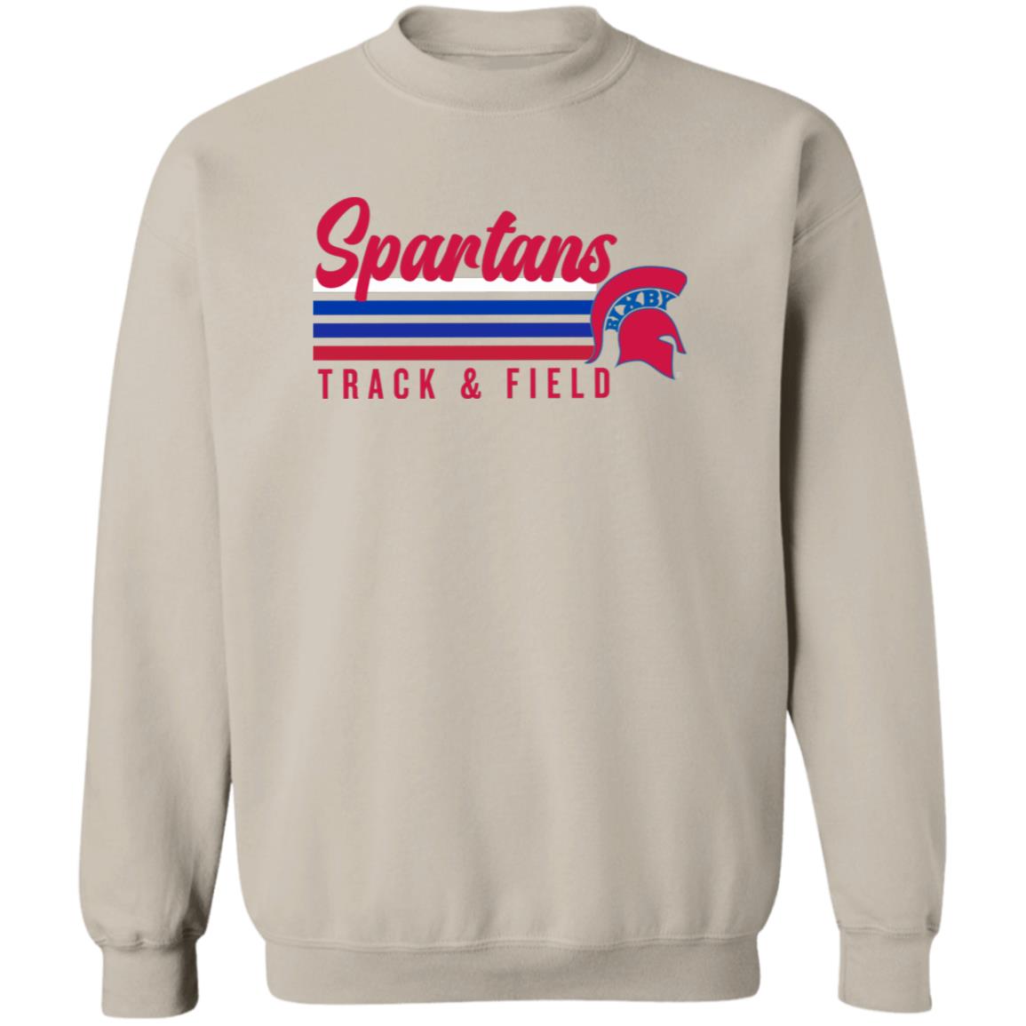 ALL THE VIBES SPARTANS T&F CREWNECK PULLOVER SWEATSHIRT - The Club