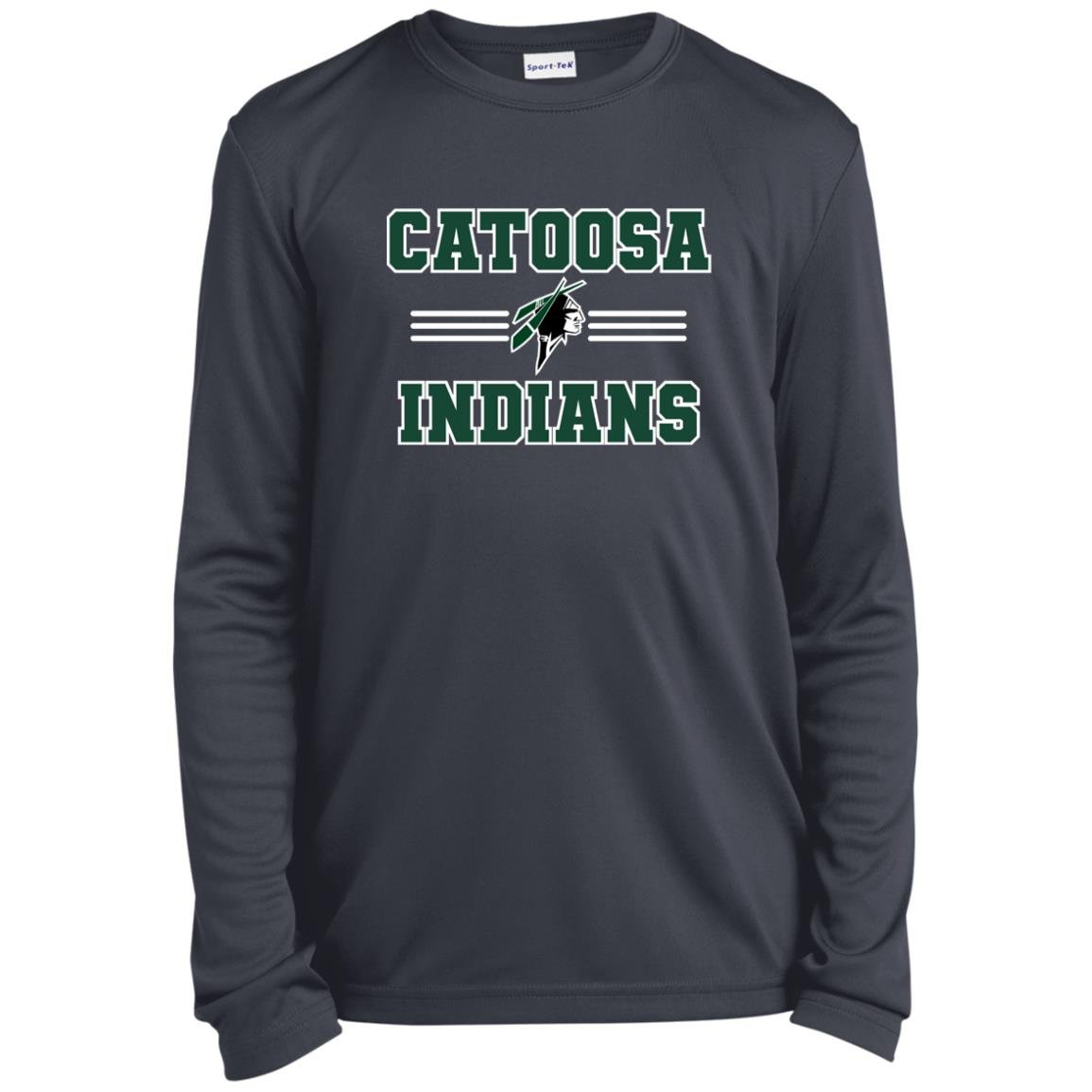 CATOOSA INDIANS YOUTH LONG SLEEVE PERFORMANCE TEE - The Club
