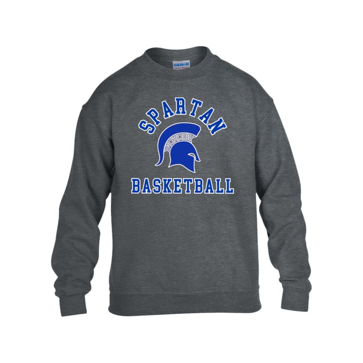 Spartan Basketball Classic Gildan YOUTH Heavy Blend Fleece Crew - The Club