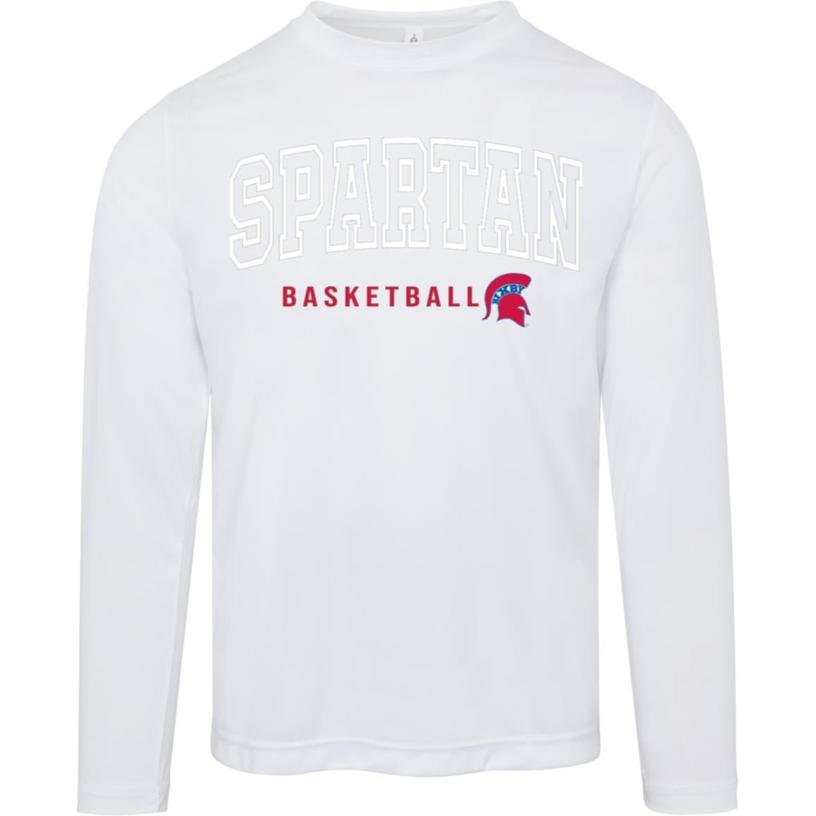 Classic Spartan Basketball Adult Performance Long Sleeve Tee - The Club