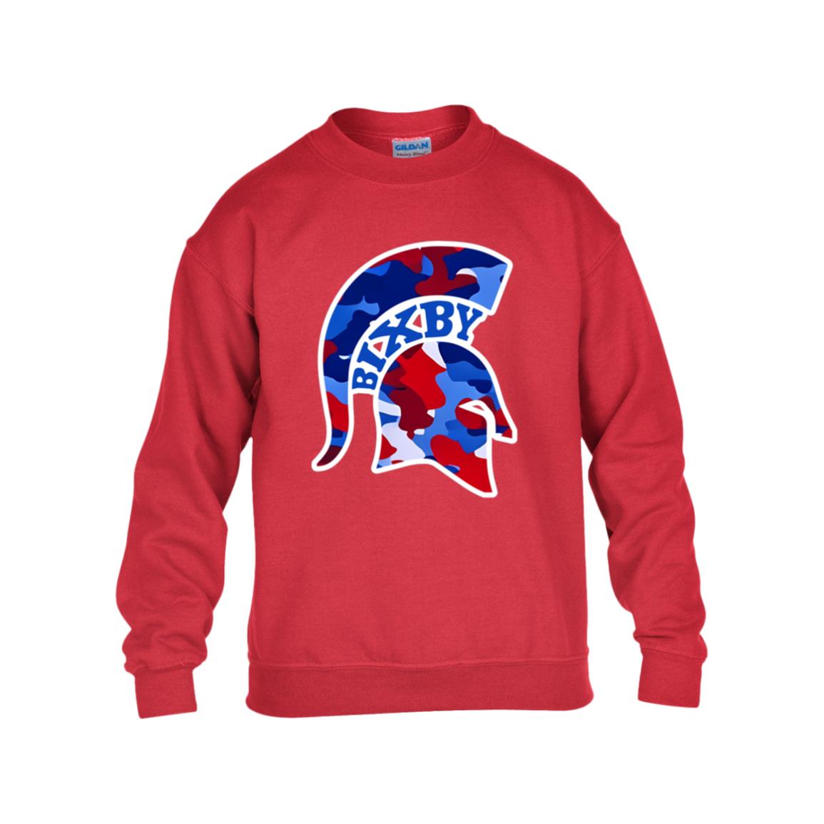 BIXBY SPARTANS YOUTH BOYS CREW SWEATSHIRT - The Club