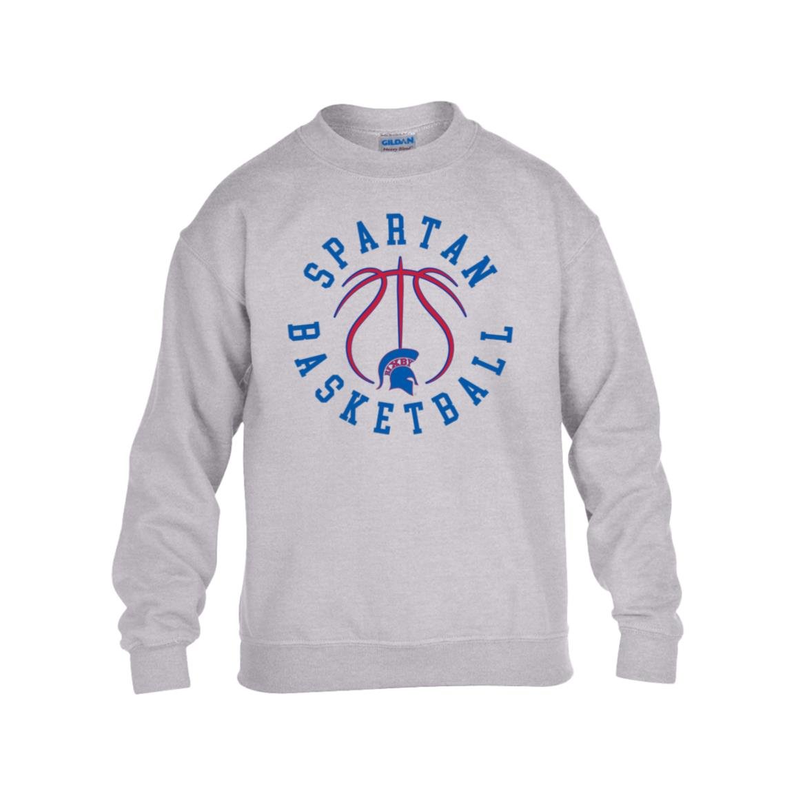 Spartan Basketball Ballin Out Gildan YOUTH Heavy Blend Fleece Crew - The Club