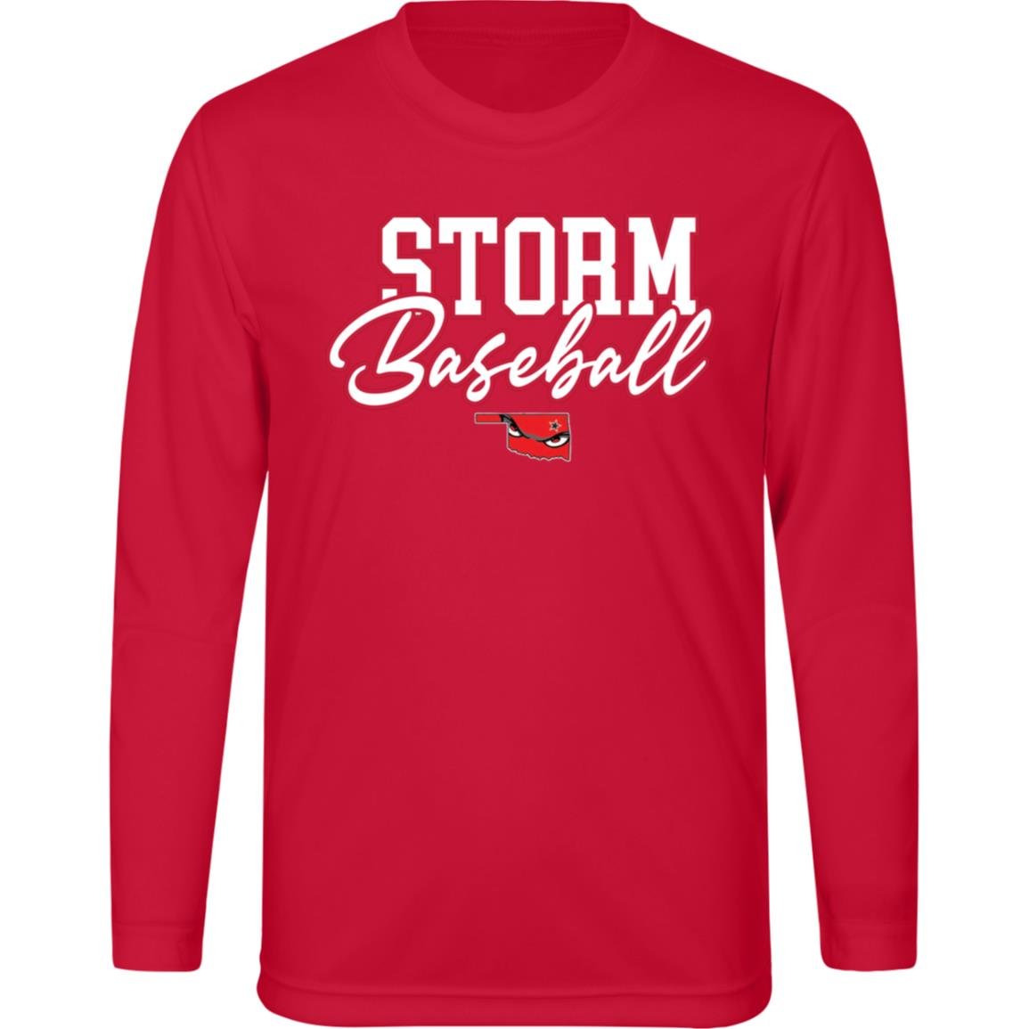 004 - STORM BASEBALL YOUTH LONG SLEEVE PERFORMANCE TEE - The Club