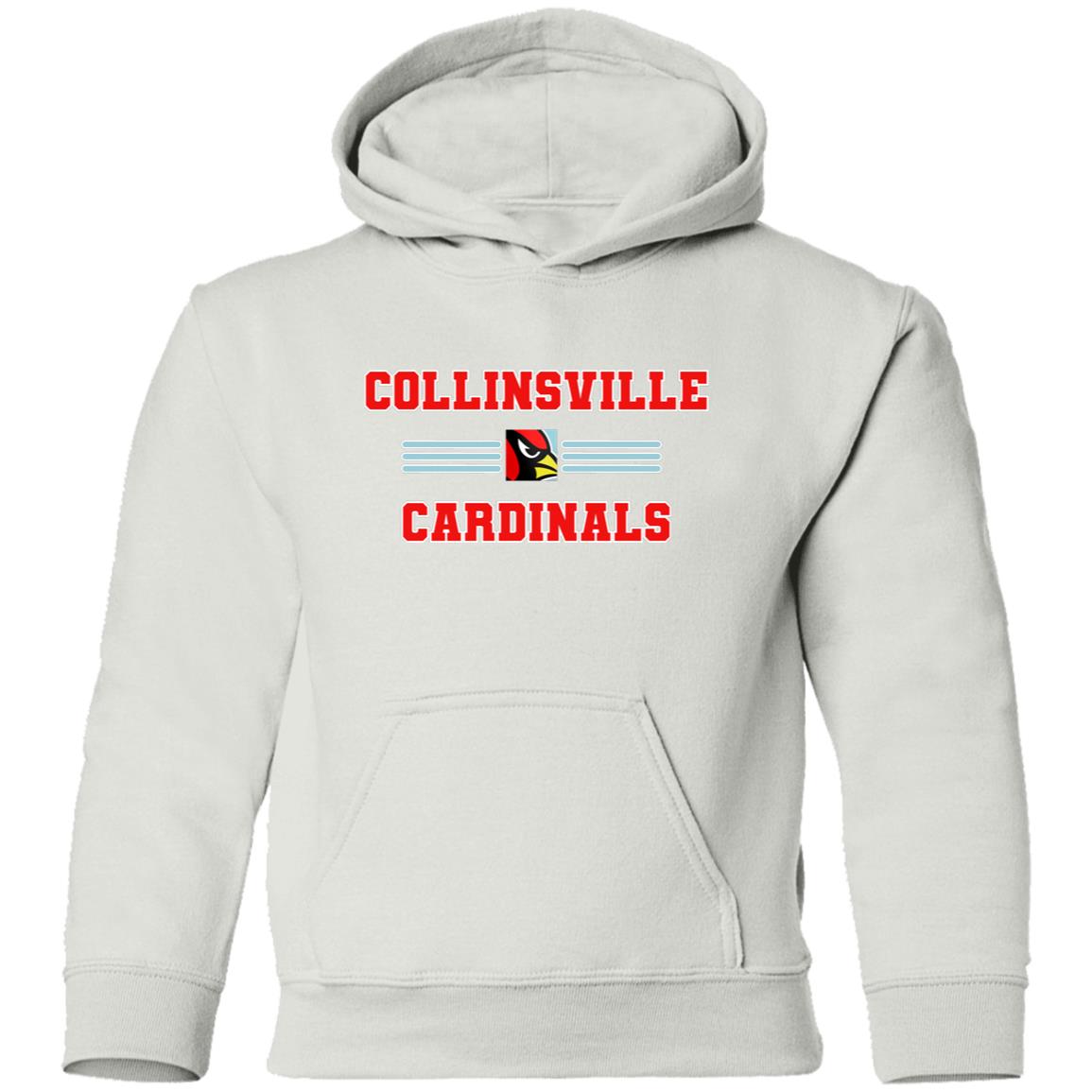 COLLINSVILLE CARDINALS YOUTH HOODED PULLOVER - The Club