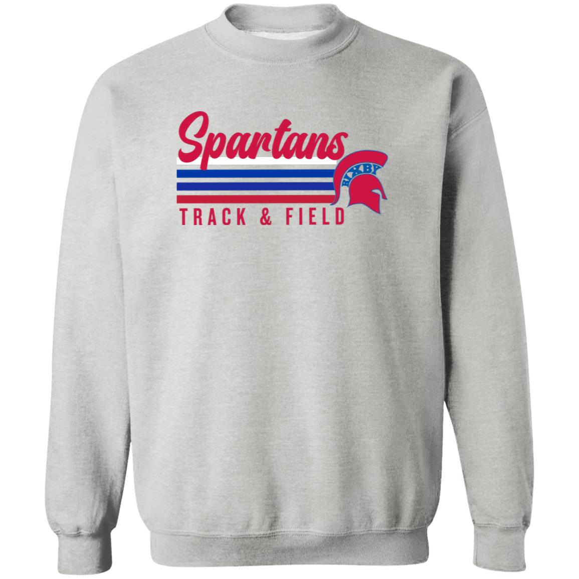 ALL THE VIBES SPARTANS T&F CREWNECK PULLOVER SWEATSHIRT - The Club