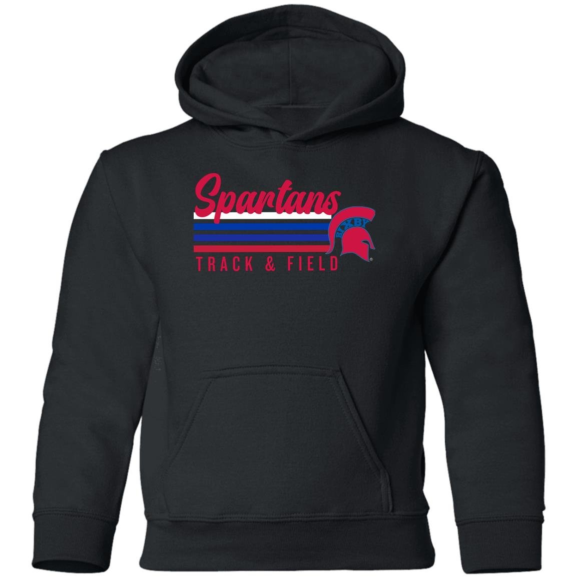 ALL THE VIBES SPARTANS T&F YOUTH PULLOVER HOODIE - The Club