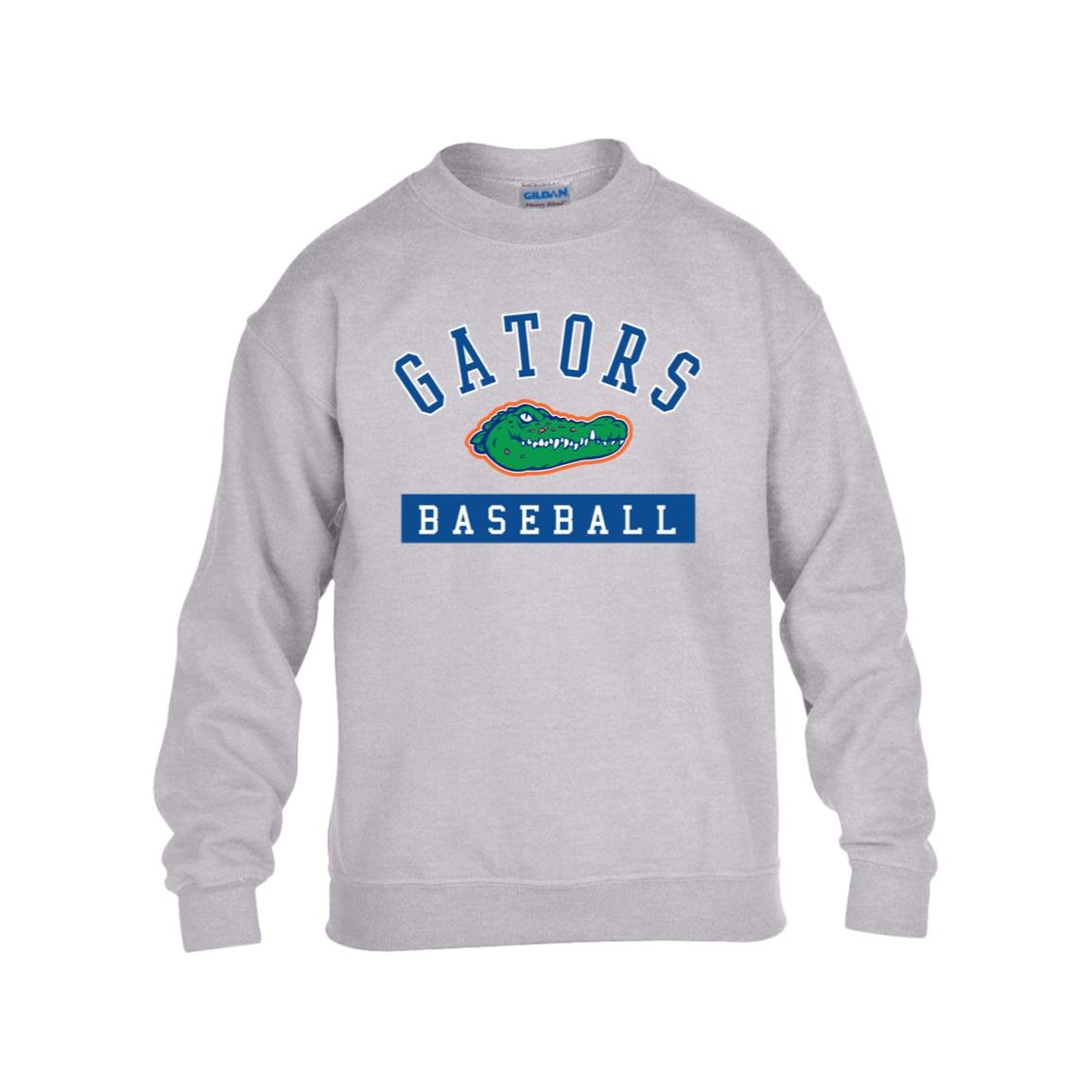 GATB007 - GATORS BASEBALL YOUTH CREWNECK SWEATSHIRT - The Club