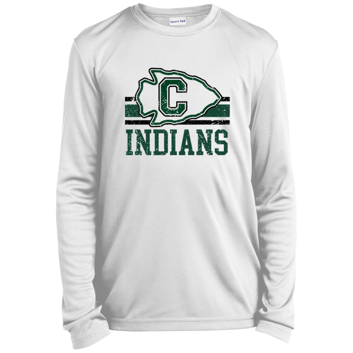 CATOOSA INDIANS YOUTH LONG SLEEVE PERFORMANCE TEE - The Club