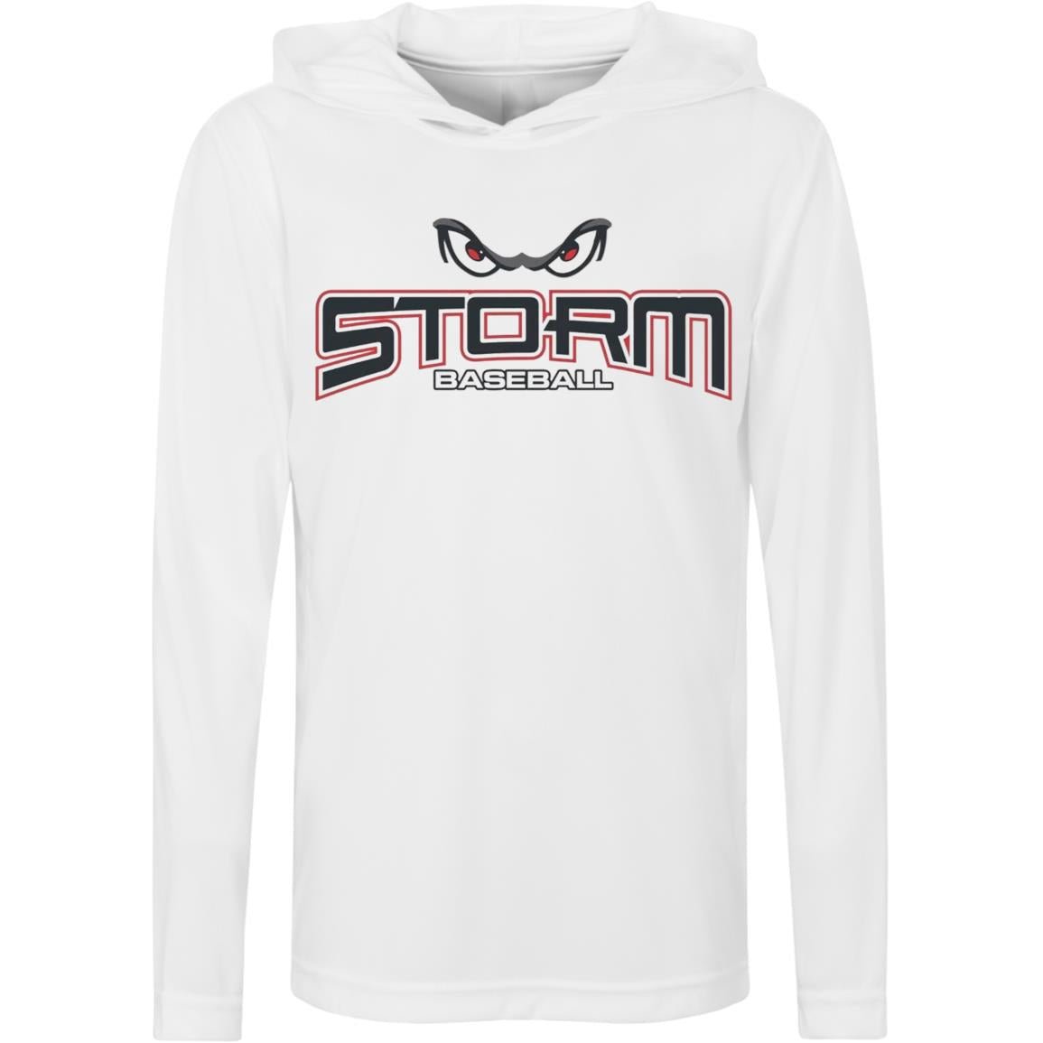 007 - STORM BASEBALL YOUTH HOODED PERFORMANCE TEE - The Club