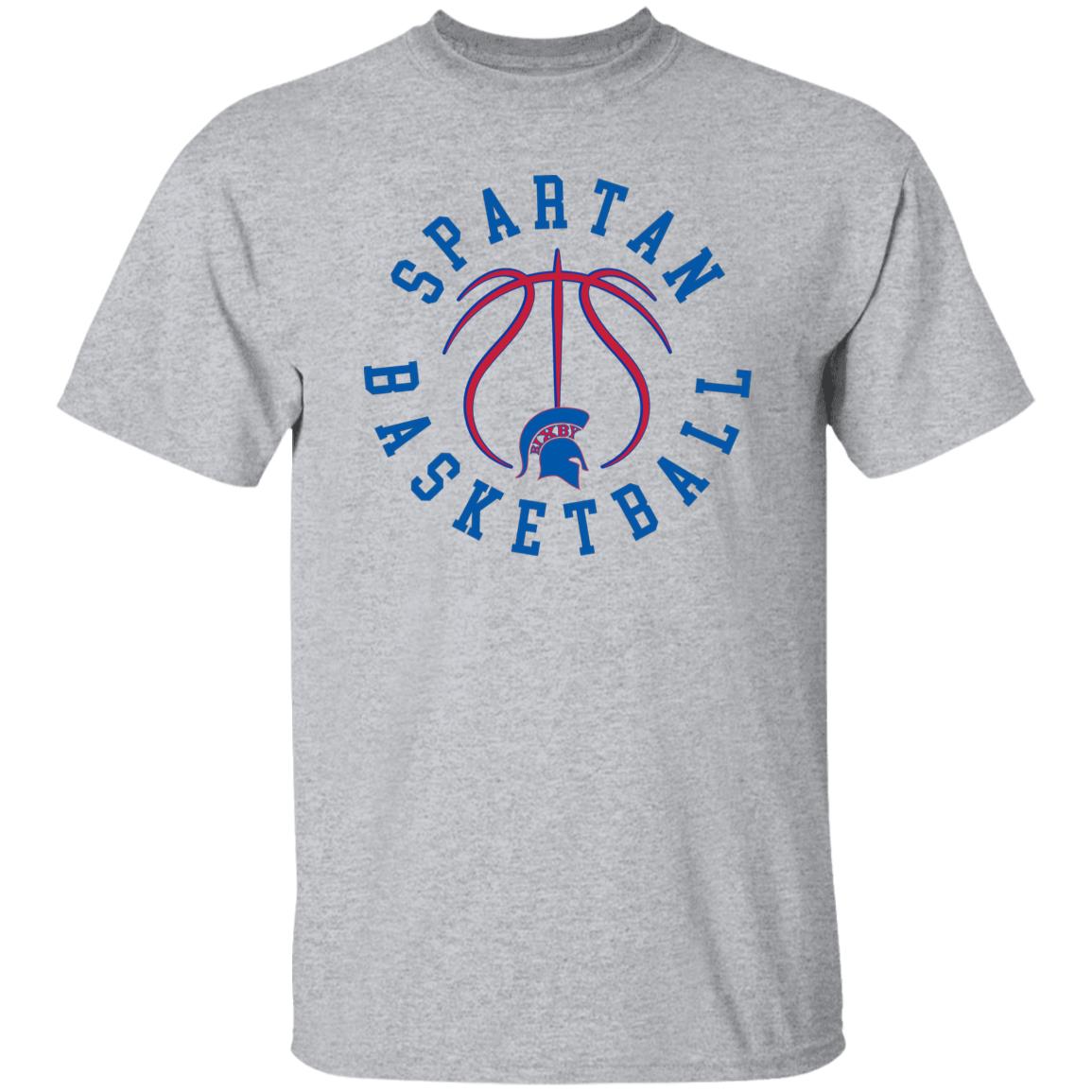 Spartan Basketball Ballin Out Adult 100% Cotton T-Shirt - The Club