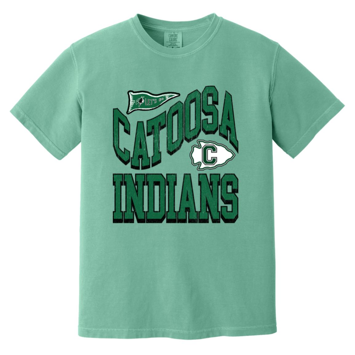 CATOOSA INDIANS ADULT GARMENT WASHED TEE - The Club
