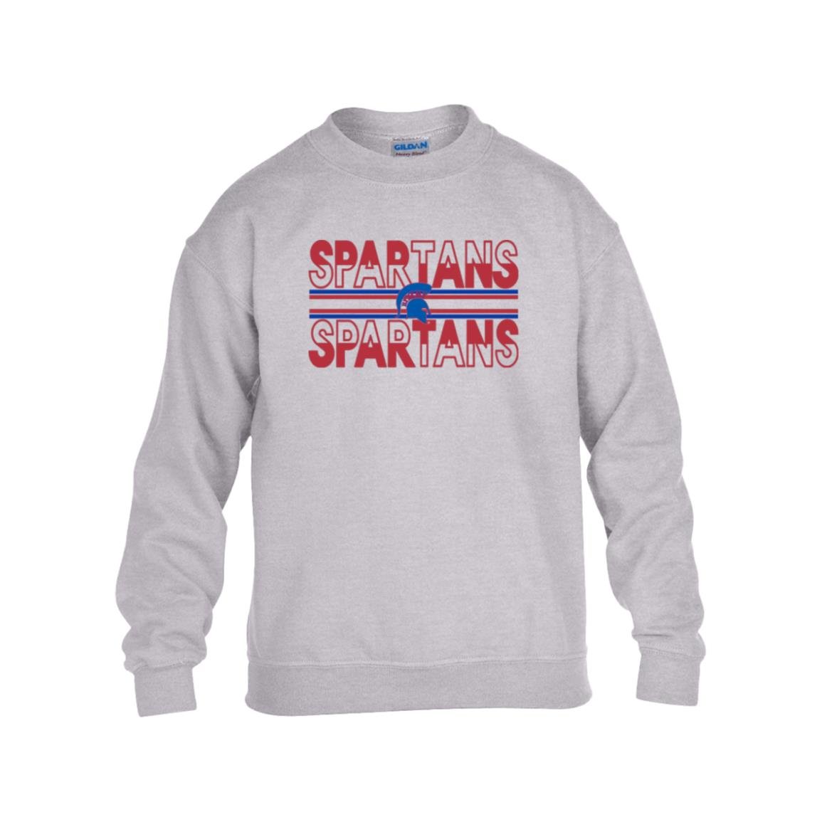 BIXBY SPARTANS YOUTH BOYS CREW SWEATSHIRT - The Club