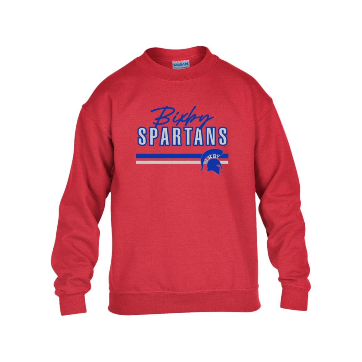 BIXBY SPARTANS YOUTH CLASSIC CREWNECK SWEATSHIRT - The Club