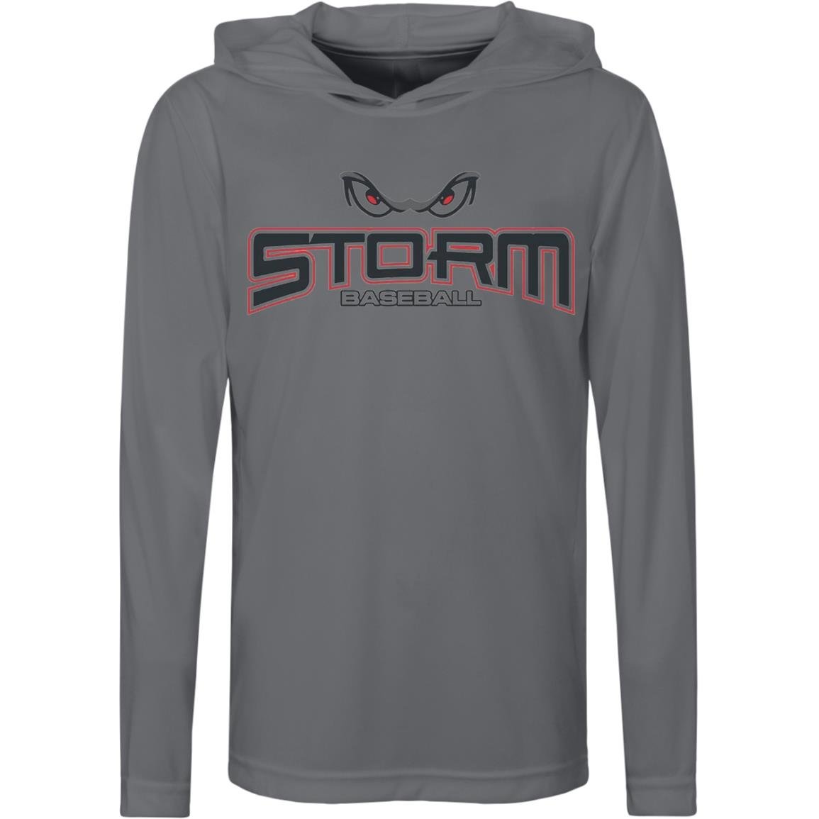 007 - STORM BASEBALL YOUTH HOODED PERFORMANCE TEE - The Club