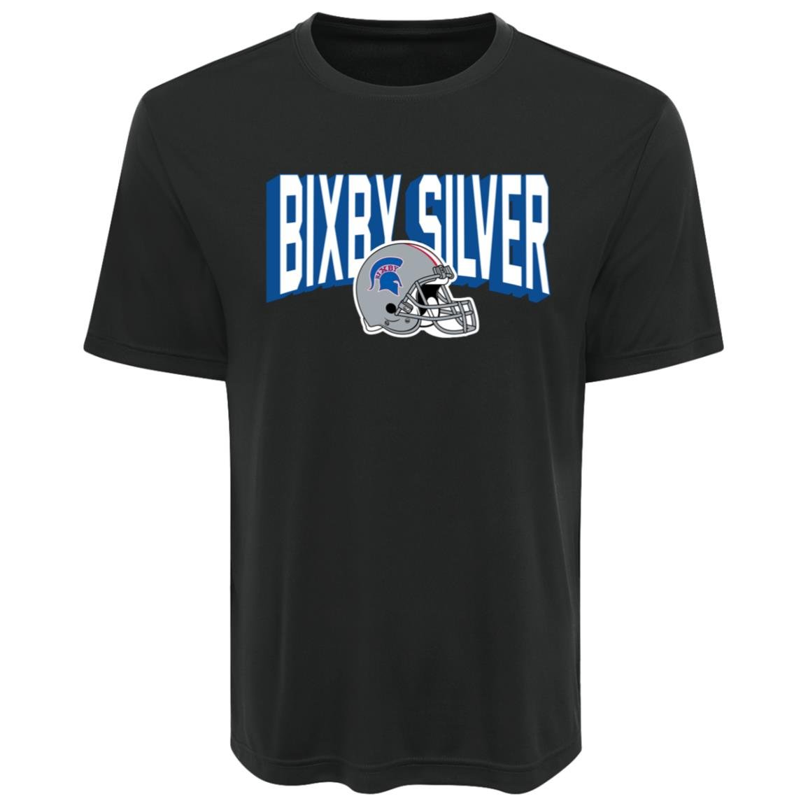BIXBY SILVER FOOTBALL ADULT PERFORMANCE TEE - The Club