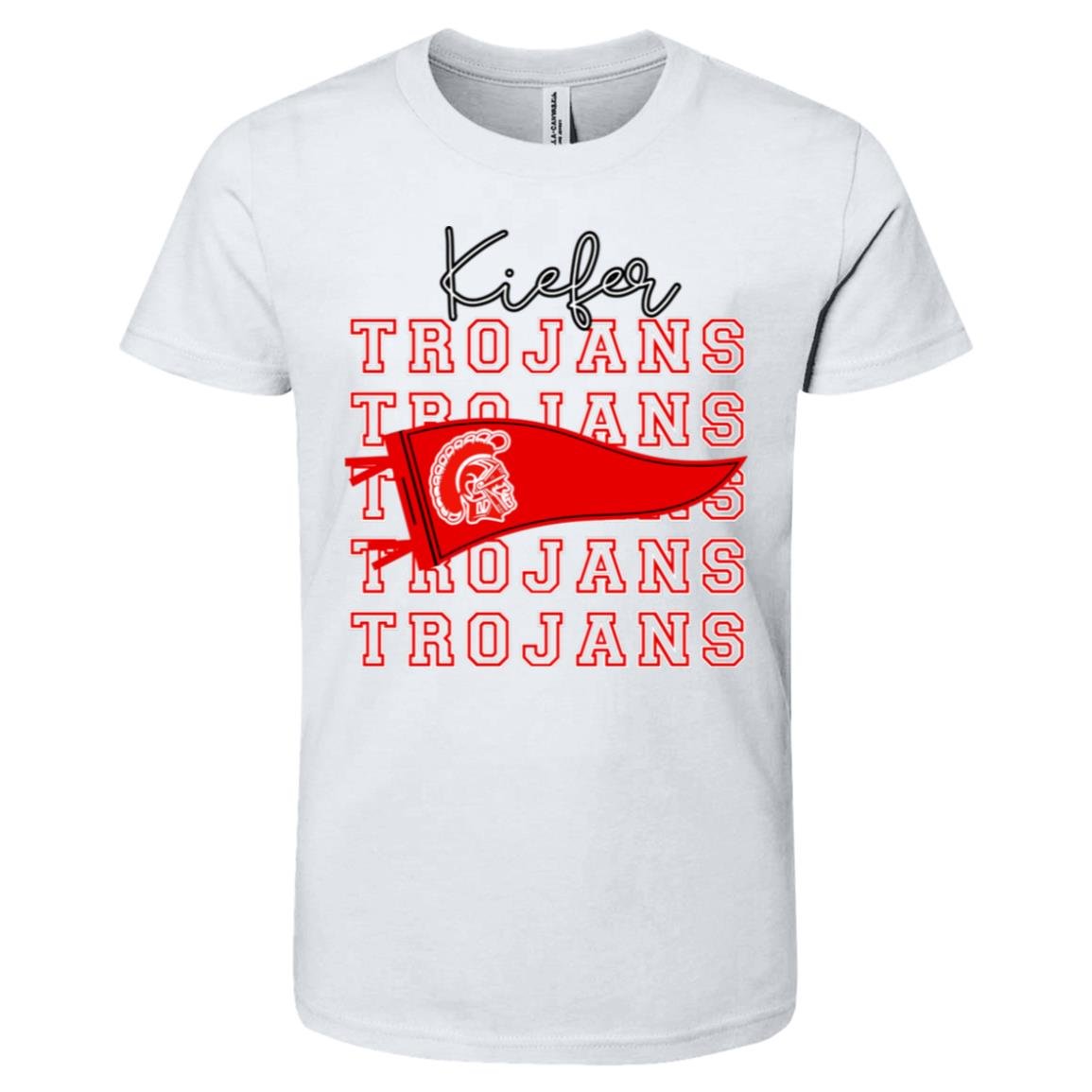 KIEFER TROJANS YOUTH COTTON TEE - The Club