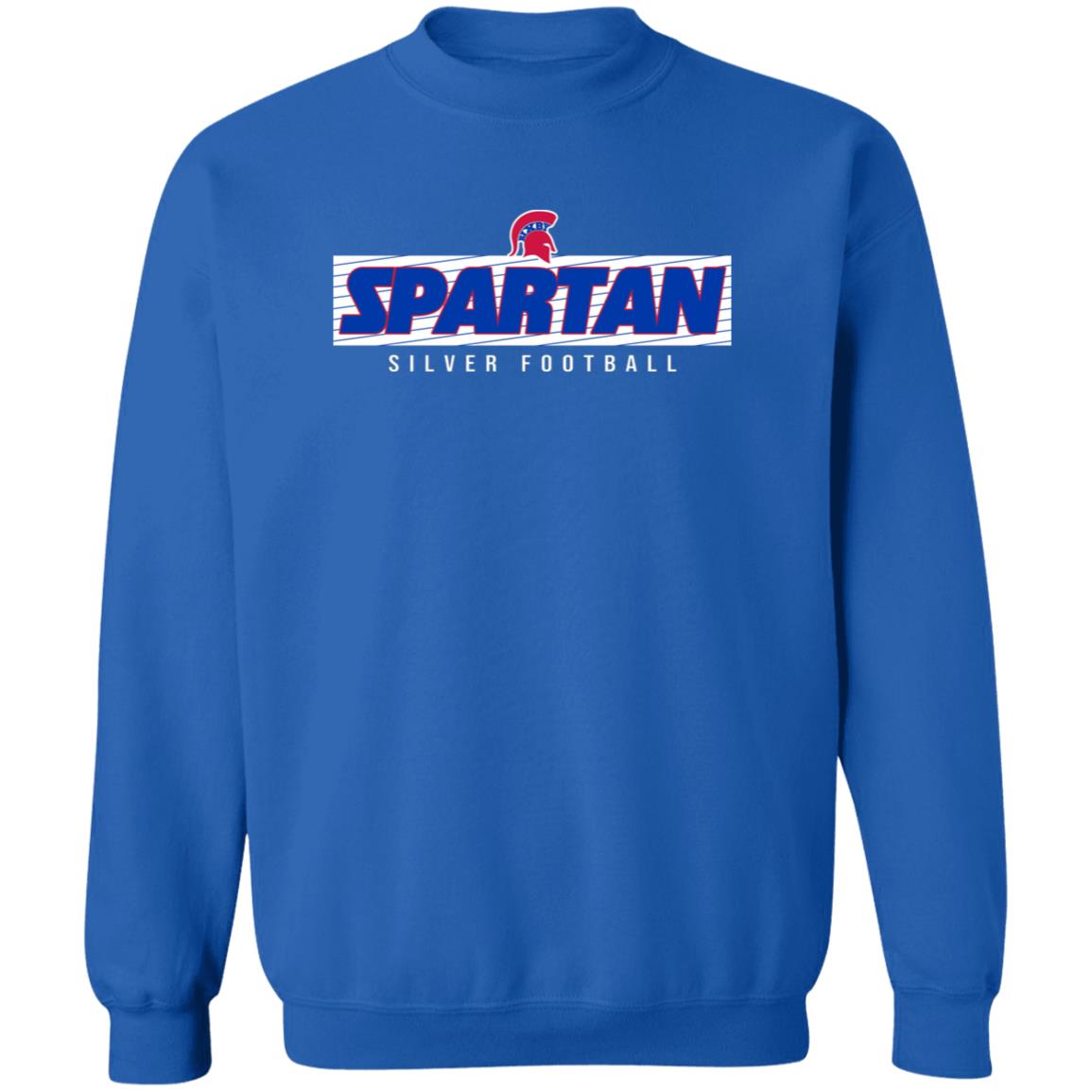 SPARTAN VICTORY BIXBY SILVER ADULT CREWNECK PULLOVER SWEATSHIRT
