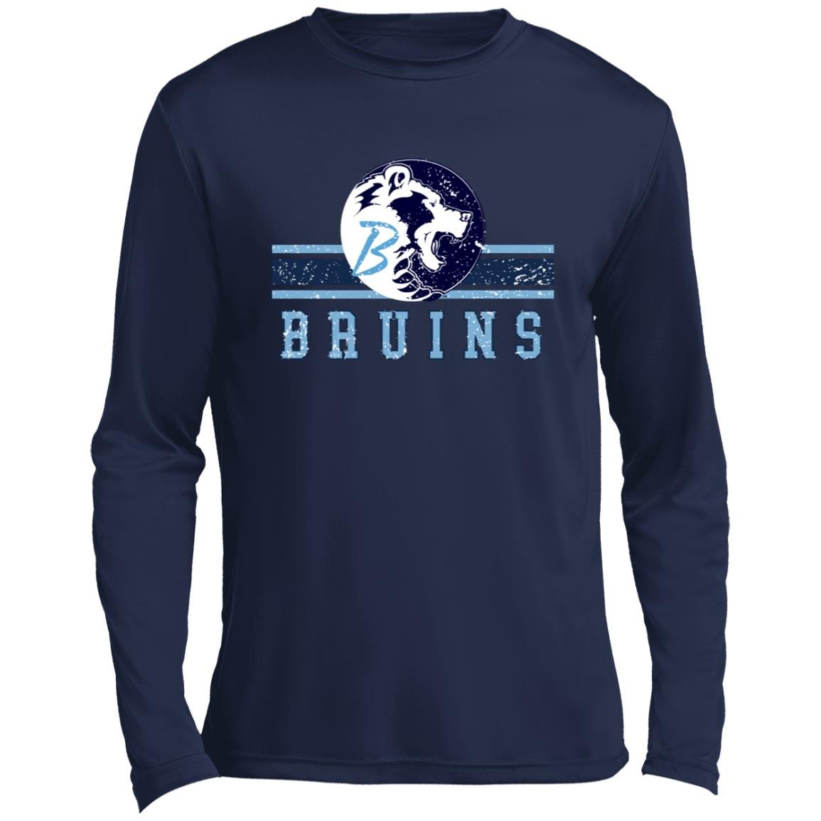 BARTLESVILLE BRUINS ADULT LONG SLEEVE PERFORMANCE TEE - The Club
