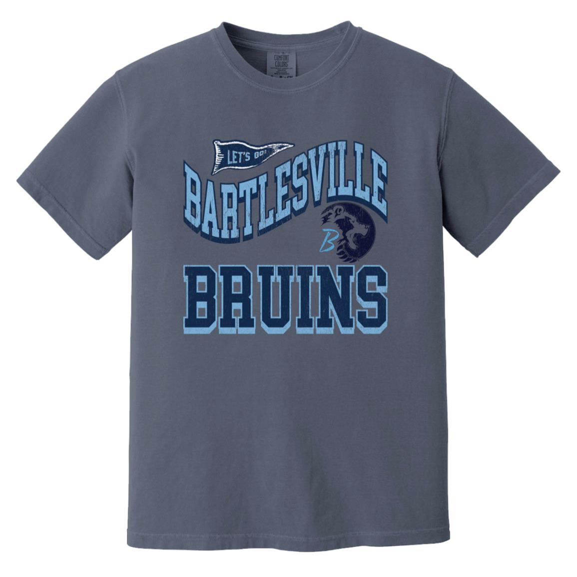 BARTLESVILLE BRUINS ADULT GARMENT WASHED TEE - The Club