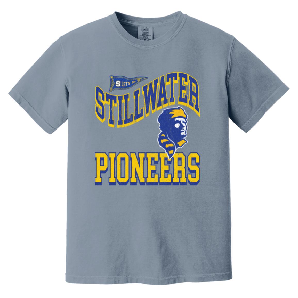 STILLWATER PIONEERS ADULT GARMENT DYED TEE - The Club