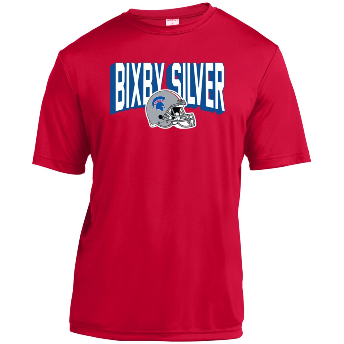 BIXBY SILVER FOOTBALL YOUTH PERFORMANCE TEE - The Club