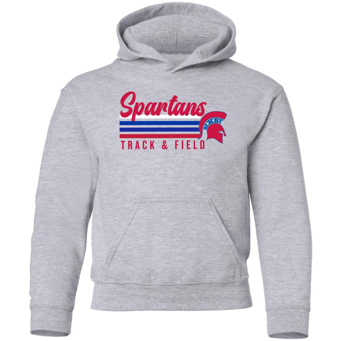 ALL THE VIBES SPARTANS T&F YOUTH PULLOVER HOODIE - The Club