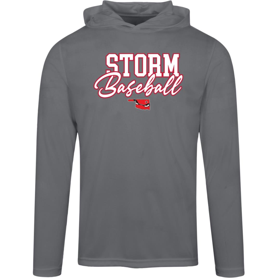 004 - STORM BASEBALL ADULT HOODED PERFORMANCE TEE - The Club