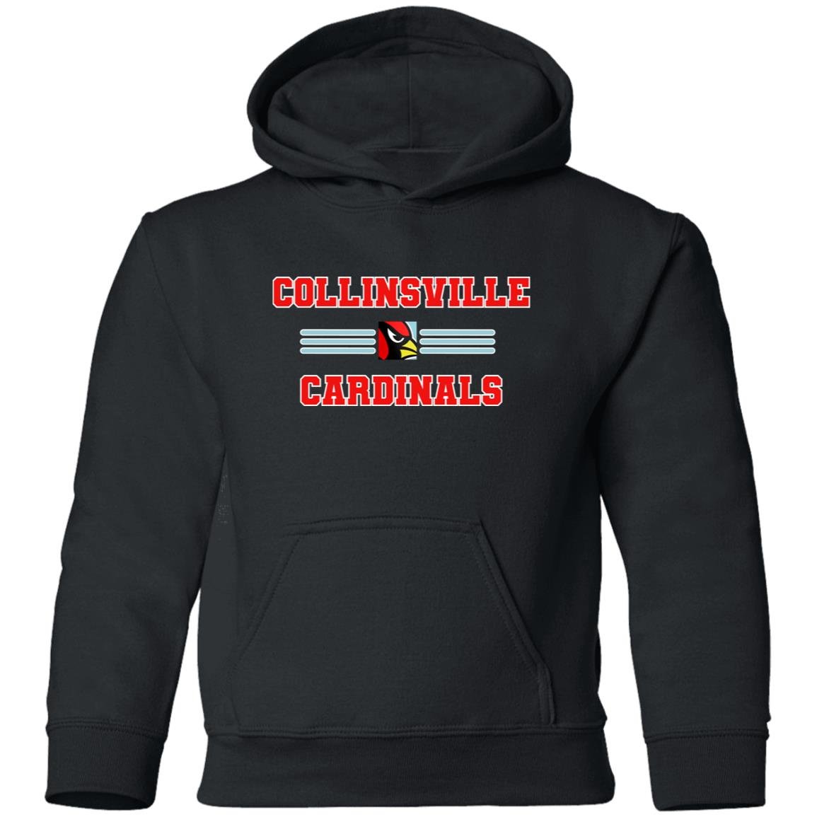 COLLINSVILLE CARDINALS YOUTH HOODED PULLOVER - The Club