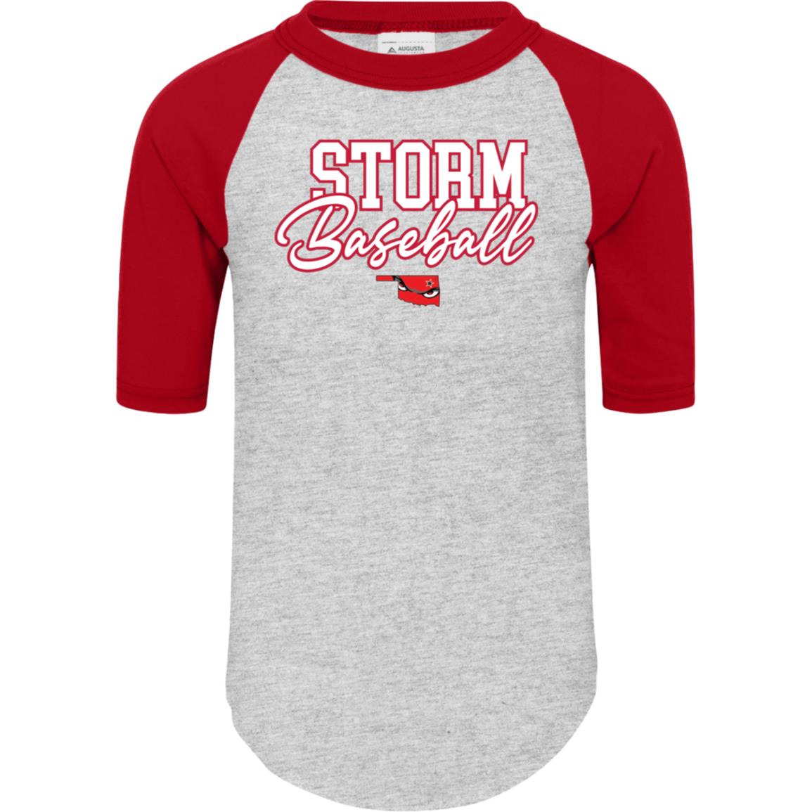 004 - COLORBLOCK RAGLAN YOUTH TEE - The Club
