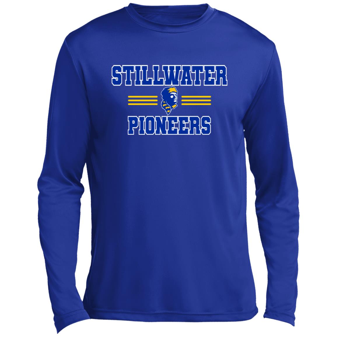STILLWATER PIONEERS ADULT LONG SLEEVE PERFORMANCE TEE - The Club