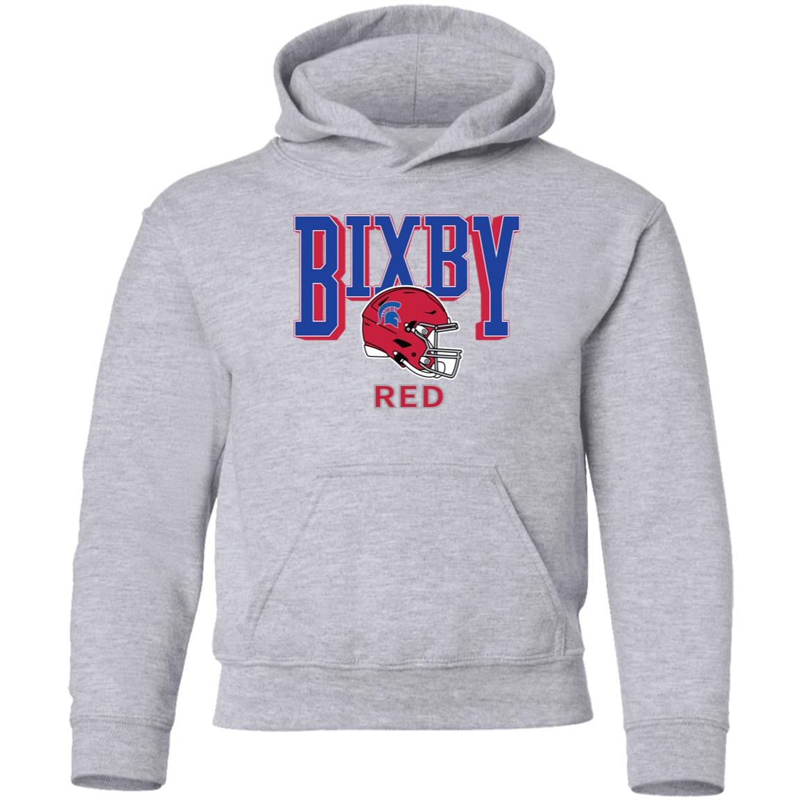 BIXBY RED FOOTBALL YOUTH HOODED PULLOVER - The Club