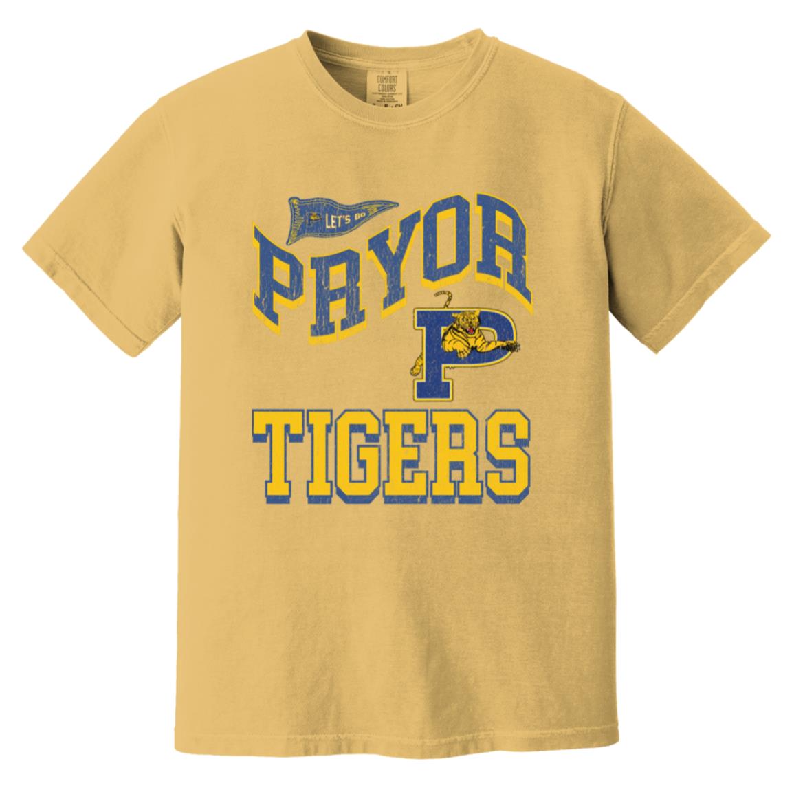 PRYOR TIGERS ADULT GARMENT WASHED TEE - The Club