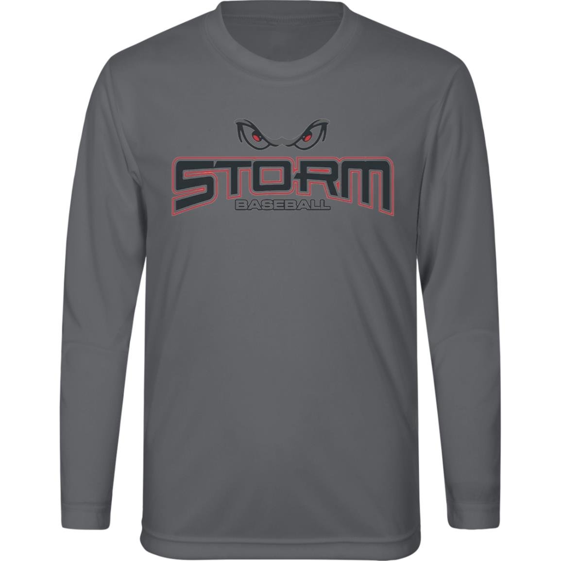 007 - STORM BASEBALL YOUTH LONG SLEEVE PERFORMANCE TEE - The Club