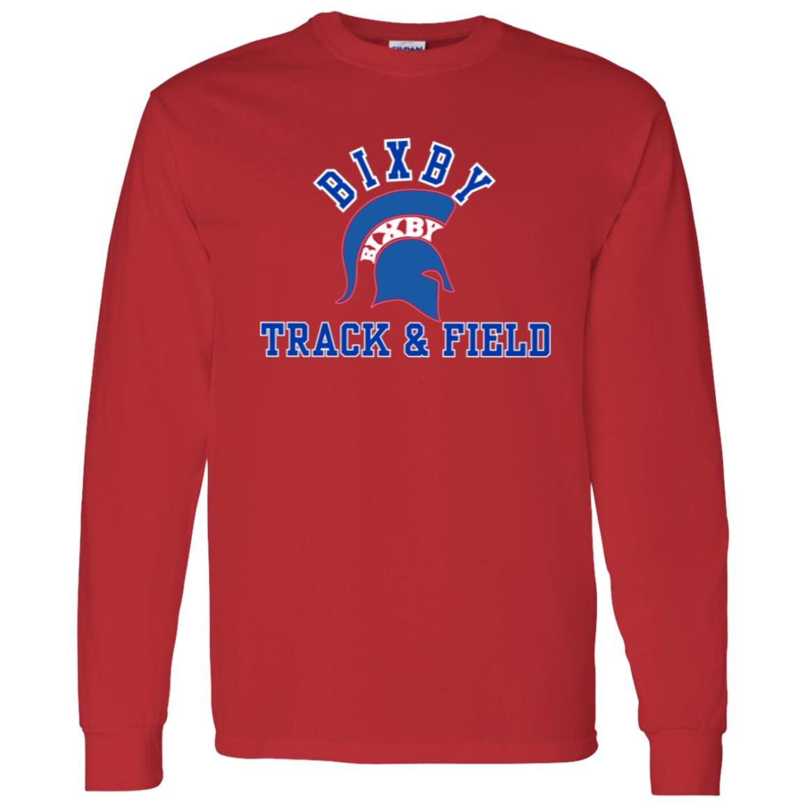 RED AND BLUE TRUE T&F ADULT 100% COTTON T - SHIRT - The Club